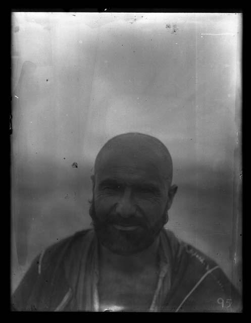 Glass plates of tribal men in Northern Africa