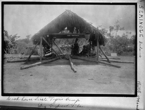 Cook house at Little Tiger's camp in Big Cypress, Florida