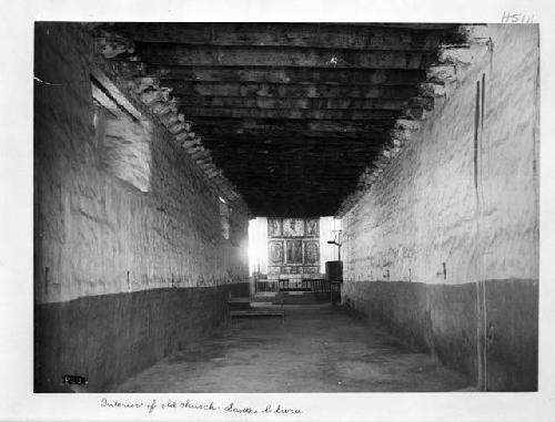 Interior of church