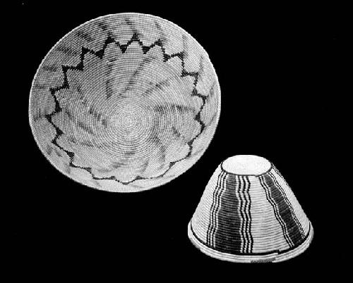 Woven bowl and basket