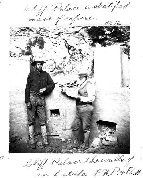 Two men at Cliff Palace ruins