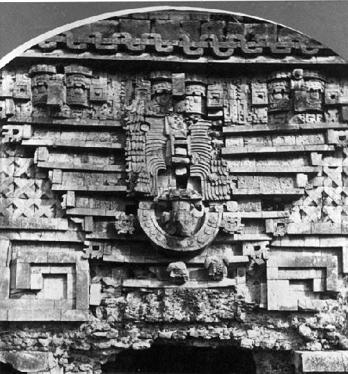 Decorative architectural feature from the Governor's House, Uxmal.