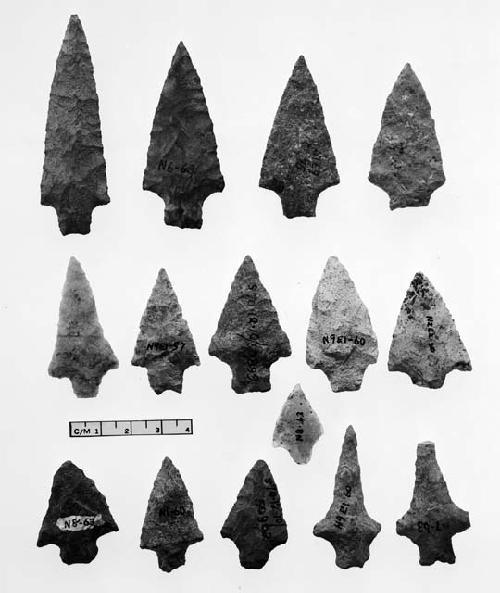 15 arrowheads