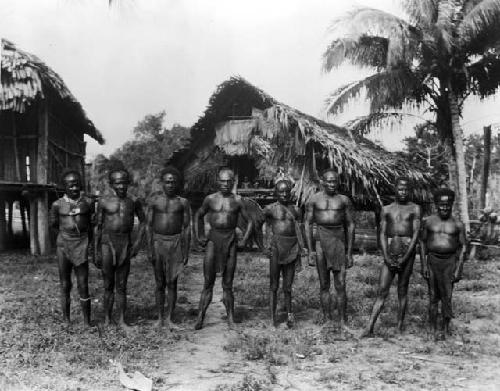 Group of men with tapa loin cloths