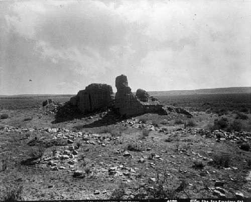 Ruins of the first church built by the Spaniards, north of Mexico