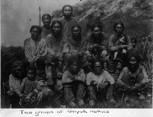 A group of Gilyak natives