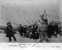 Religious Ceremony: a combat with oars previous to the opening of the seal-hunting season