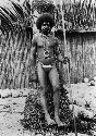 Ornamented man from Logia, China straits, New Guinea (Copy photo of H22715)