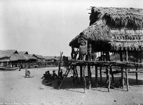 Village scene, Port Moresby, Papua New Guinea