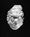 Inscribed Jade bead. Effigy Head.