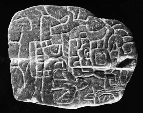 incised jade plaque