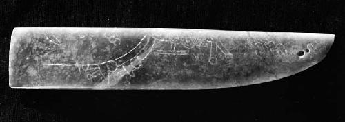 incised, jade celt