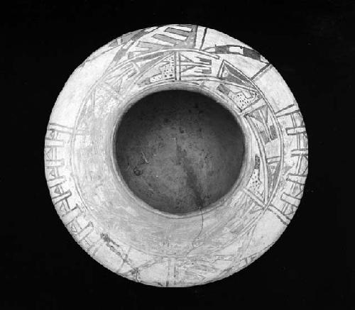 Pottery vessel, viewed from above