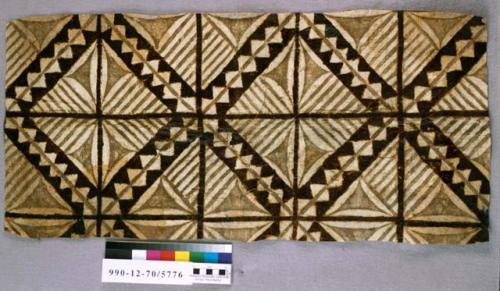 Bark cloth cut section