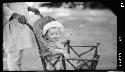 Child seated in stroller