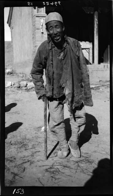 Man standing in street