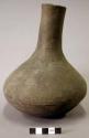Ceramic jar, long neck, plain