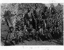 Group of nine Bushmen, photograph by George Leith of Pretoria, South Africa, 1895