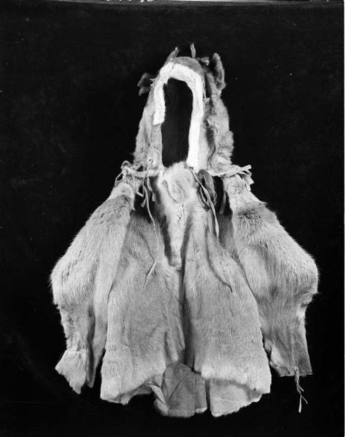 Naskapi boy's coat of caribou skin, colleced by W.B. Cabot, 1928