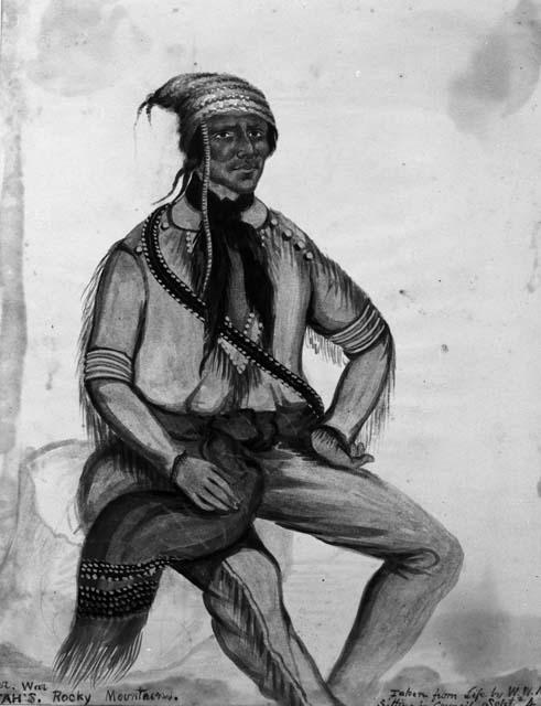 Sketch of Walker - War chief of the Utahs
