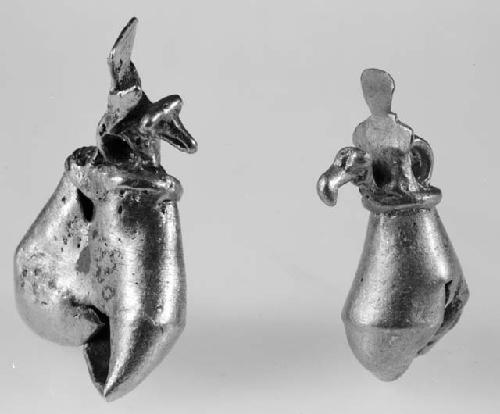 Two bird effigy bells