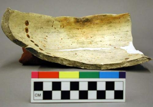 Part of san bernardino polychrome pottery bowl