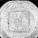 Dish - decorated with glyphs