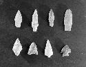 Eight arrowheads