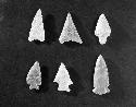 Six arrowheads