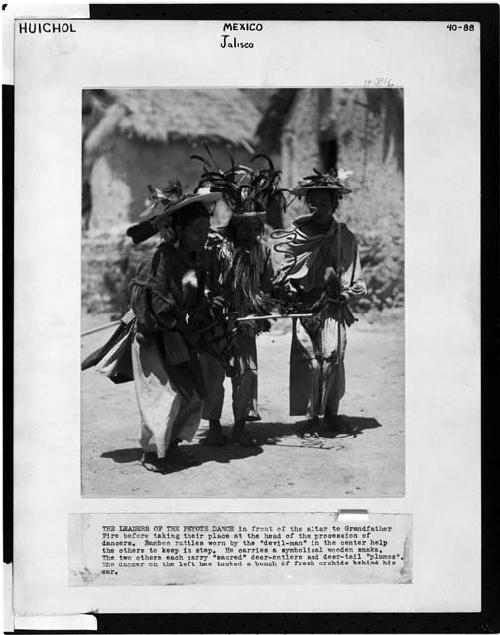 Peyote dance at altar to "grandfather fire" at Las Latas