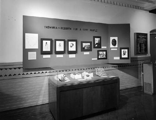 Front hall exhibition; A Tasmania requiem for a lost people. August-April 1977.
