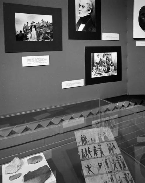 Front hall exhibition; A Tasmania requiem for a lost people. August-April 1977.
