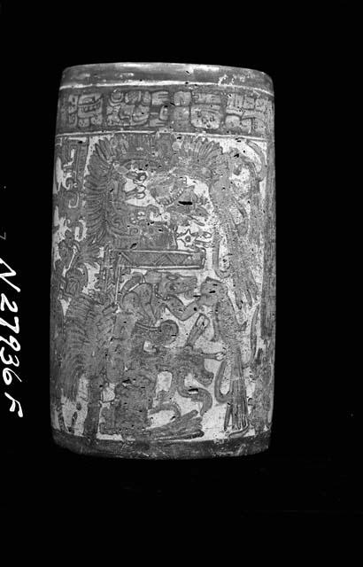 Vase Decorated With Glyphs, Etc.