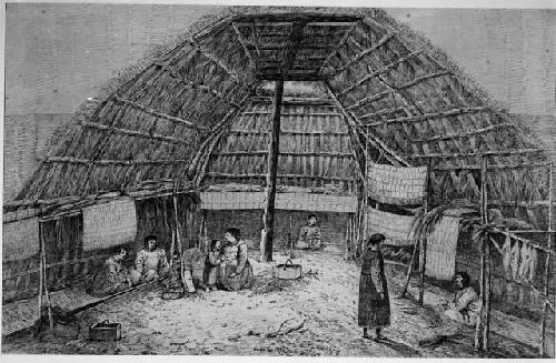 Interior of a dwelling of Oonalashka