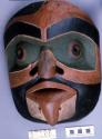 Potlatch mask of cedar