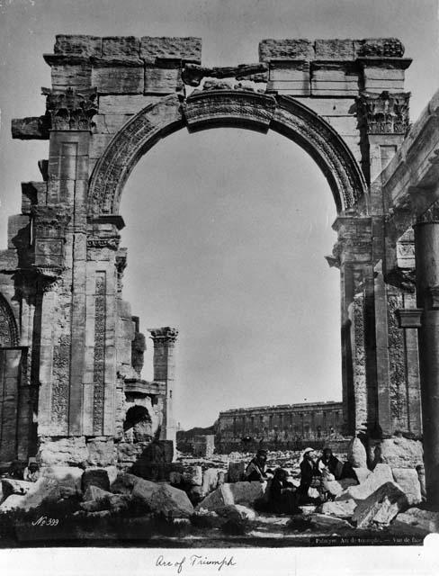 Arch of Triumph in the ancient caravan city of Palmyra, Syria