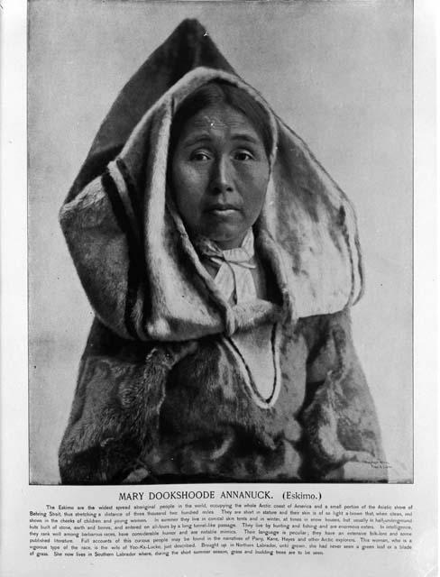 Mary Dookshoode Annanuck. Eskimo, World's Columbian Exposition of 1893