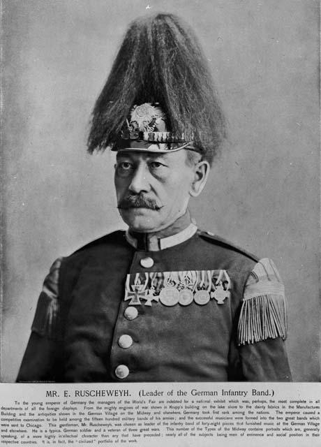 Mr. E. Ruscheweyh (leader of the German Infantry Band), World's Columbian Exposition of 1893