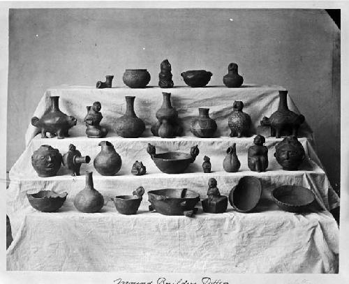 Reproduction of Print "Mound Builders Pottery"