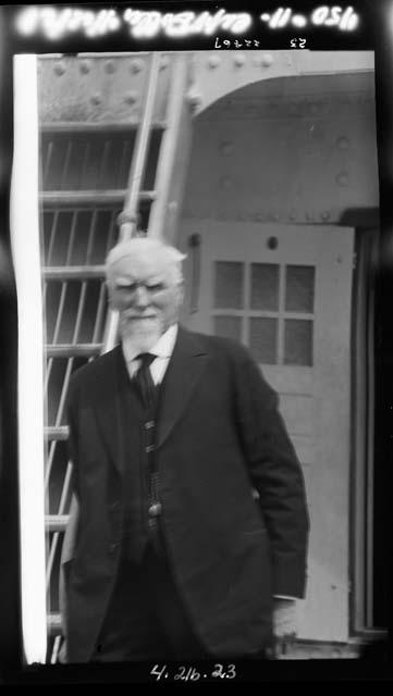 Man standing on boat