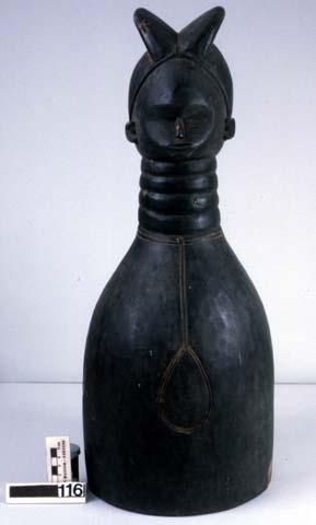 Cylindrical mask with small head on top
