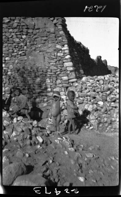 Children standing outside