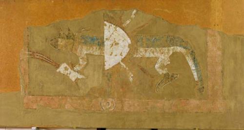 Mural painting (remounted original stripping)