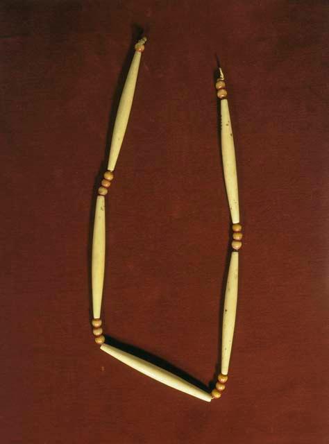 String of beads from a breast plate