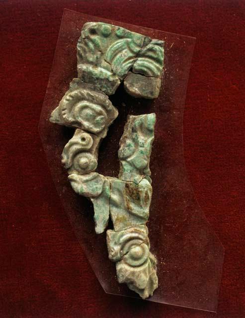 Fragment of jade picture plaque - 85x50x9 mm.