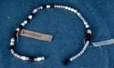 Necklace, white, brown, pink, blue beads, olunigi lwomukala