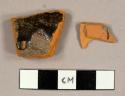 Lead glazed redware sherds