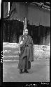 Man standing outside building