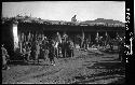 Group of people gathered outside building