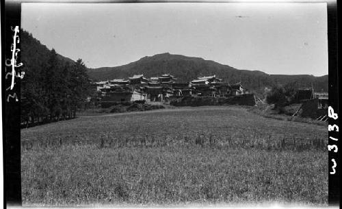 Landscape with several buildings